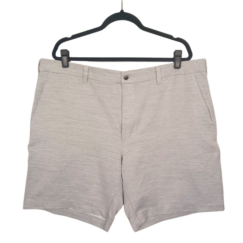 CALLAWAY Men Golf Shorts Athletic Lightweight Gray Marled Print 40